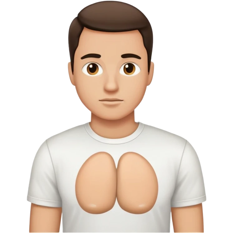 Man with #metoo on his shirt emoji