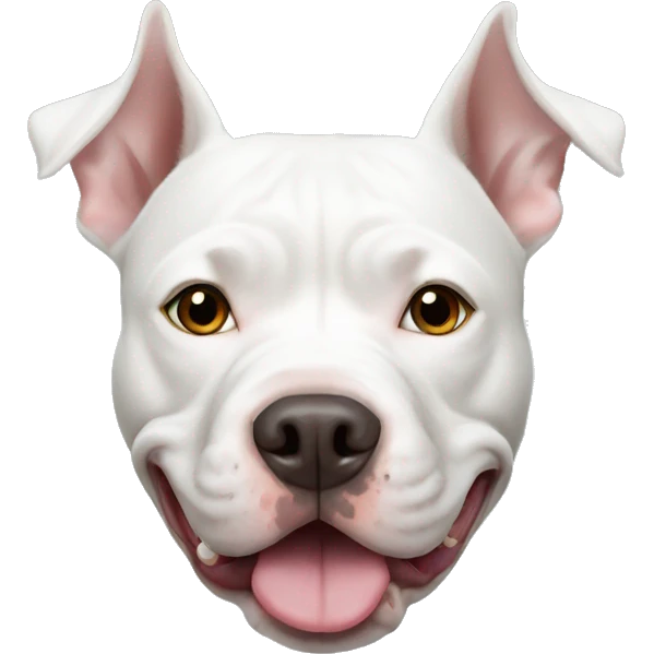 White pitbull emoji