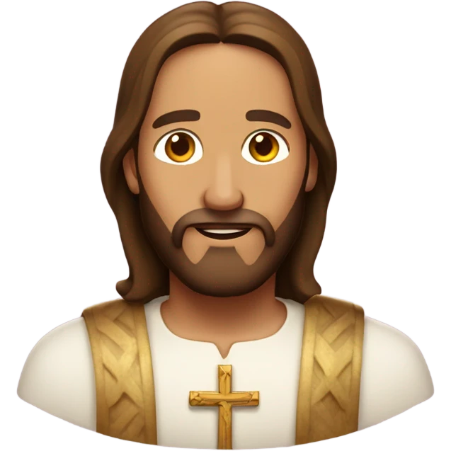Jesus Christ wearing birthday hat emoji