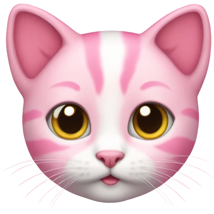 Pink kitten emoji