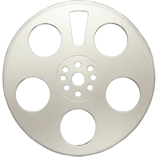Cinema reel with film emoji
