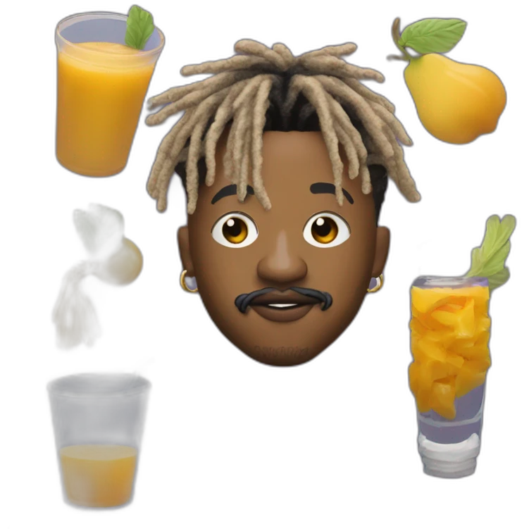 juice wrld hip hop 2019 little dreads mustache beard music rap legends never die emoji