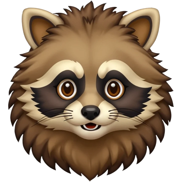 Raccoon lion emoji
