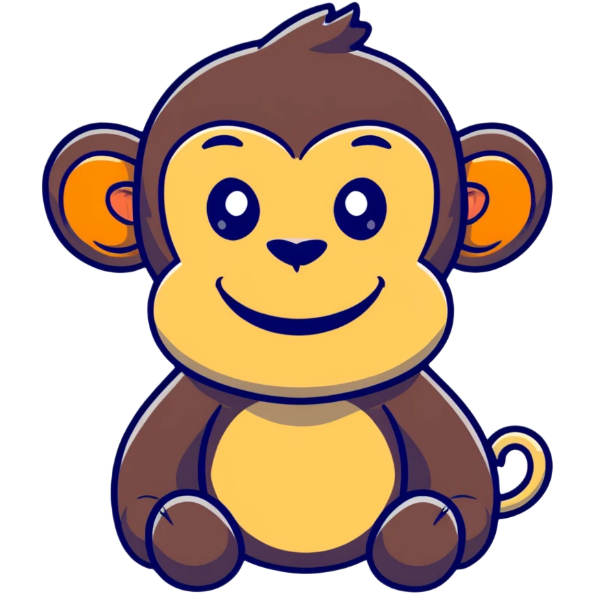 happy chimp emoji