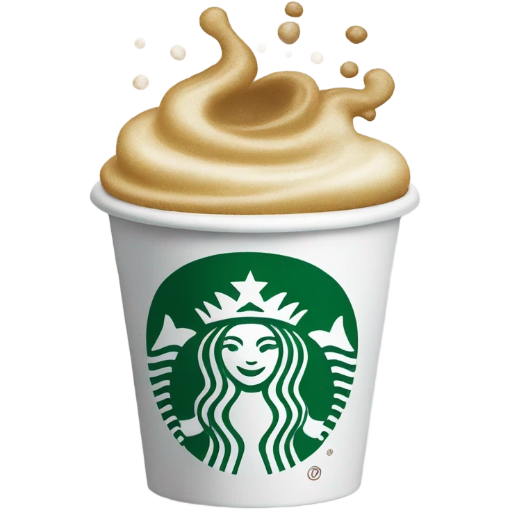Starbucks coffee cup emoji