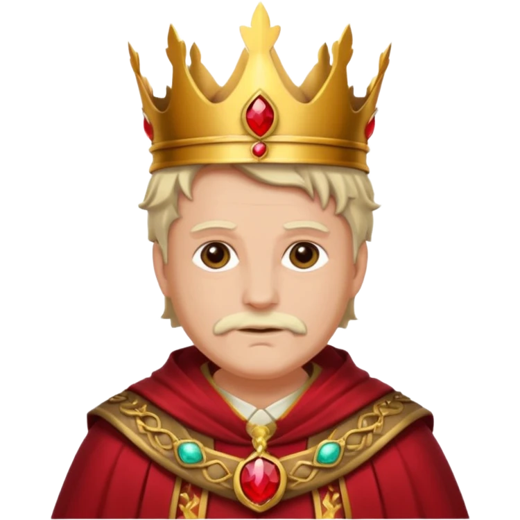 Autumn old King – maple crown + bronze sash,Red Kings. emoji