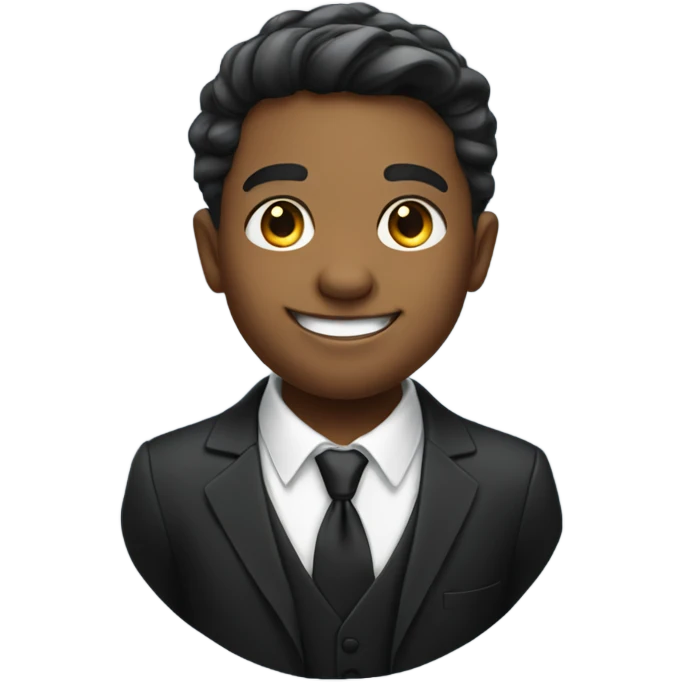 smiling boy in formal attire emoji