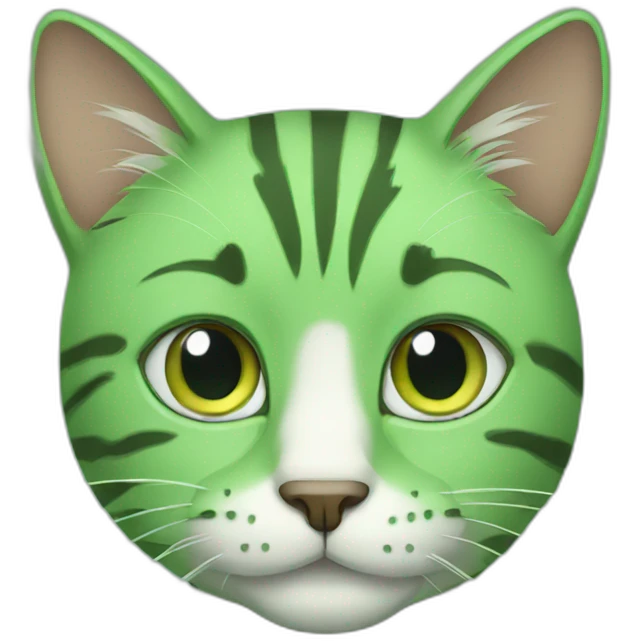 green cat emoji