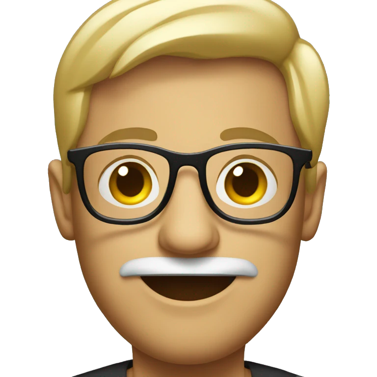 man with big funny party glasses  emoji