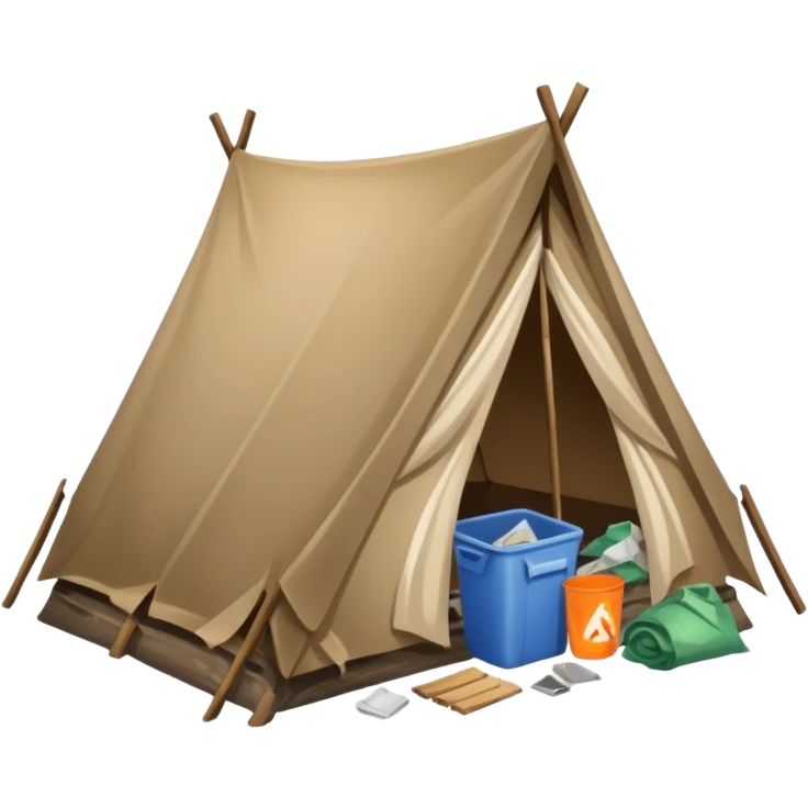 homeless camp icon emoji