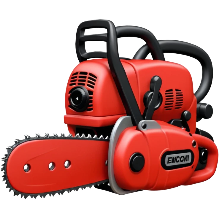 Plush chainsaw emoji