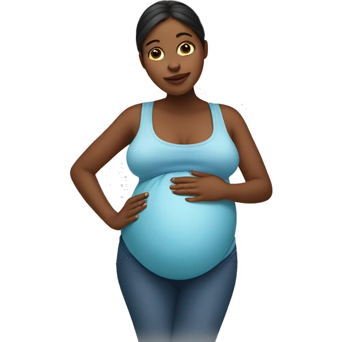 pregnant in labor emoji