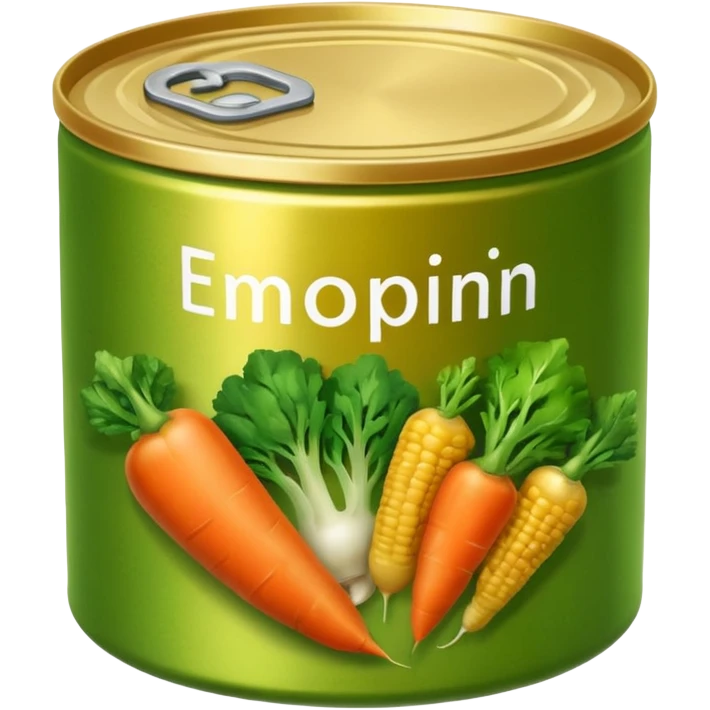 a can of vegetables, simple, clear emoji