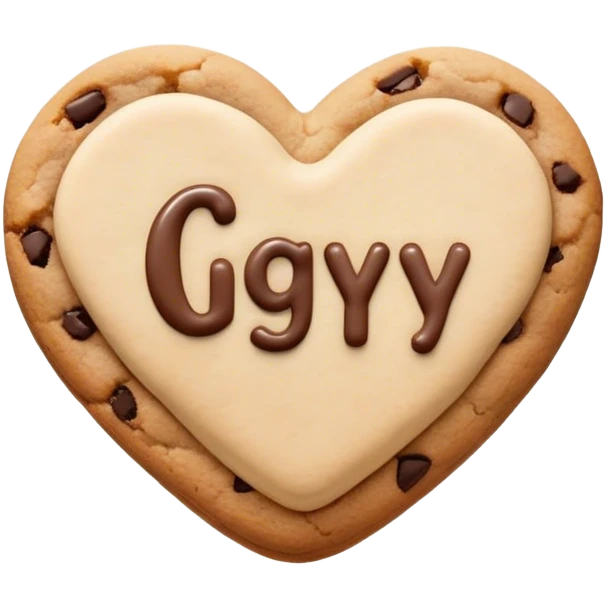 cookie heart with IGY6 written across emoji