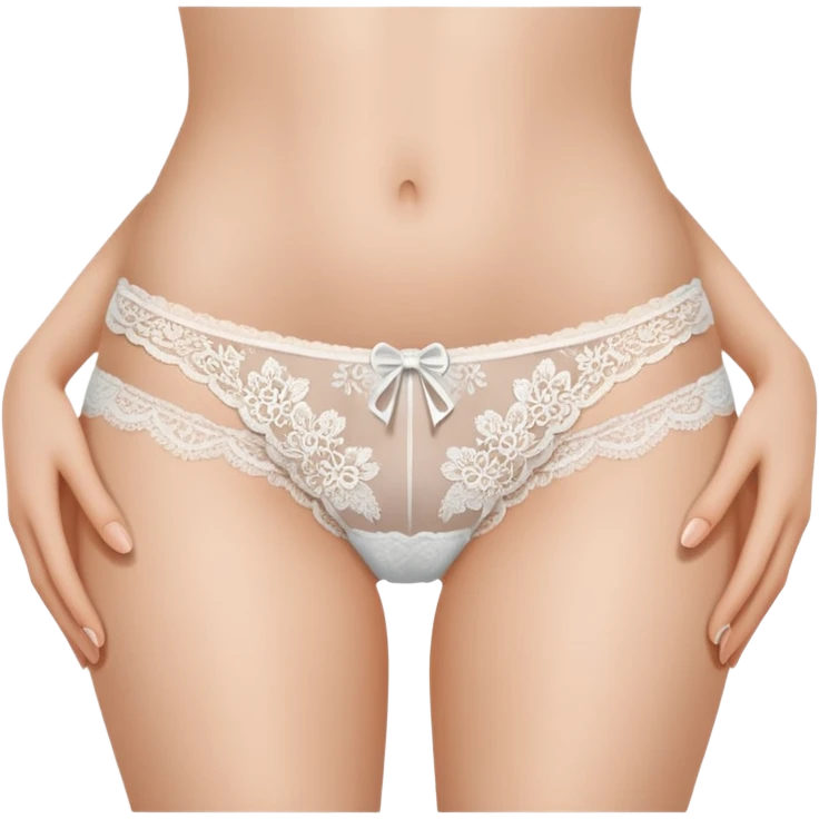 Fingers on top of panties emoji