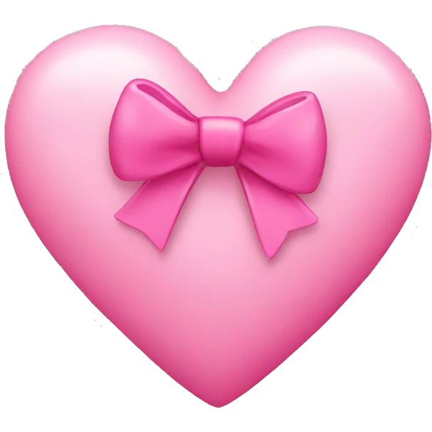 A heart with a pink bow emoji