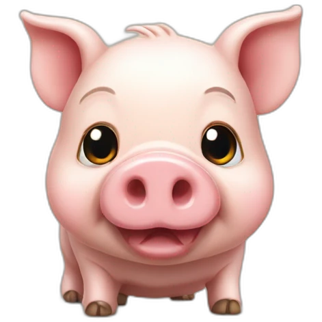 Petit cochon trop mignon emoji