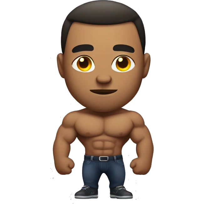 very muscular man emoji