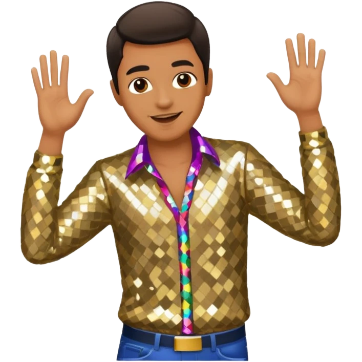 disco dancing man emoji