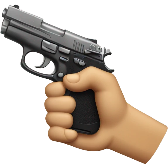 Holding a gun emoji
