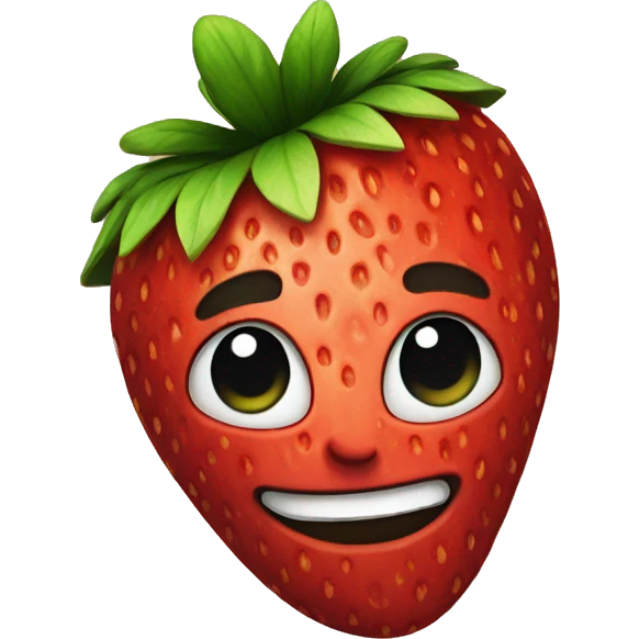 Stoned Strawberry emoji emoji