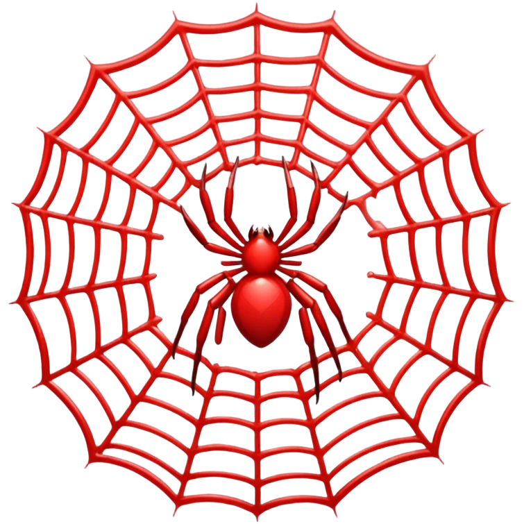 Red spider web  emoji