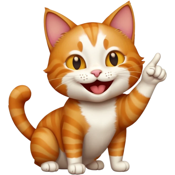cat pointing and laughing emoji