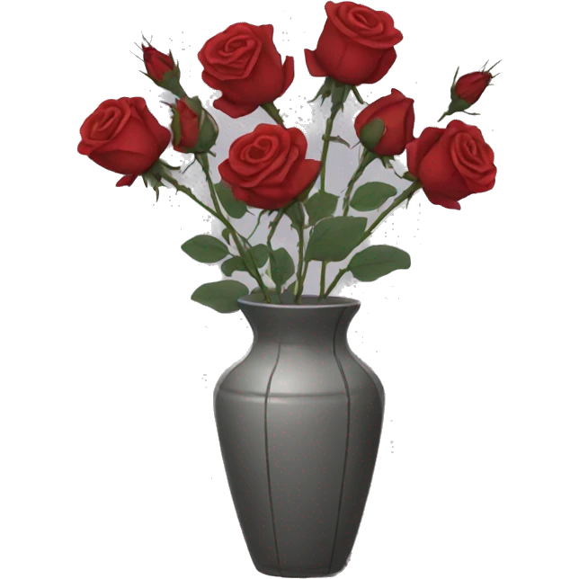 dead roses in a vase emoji