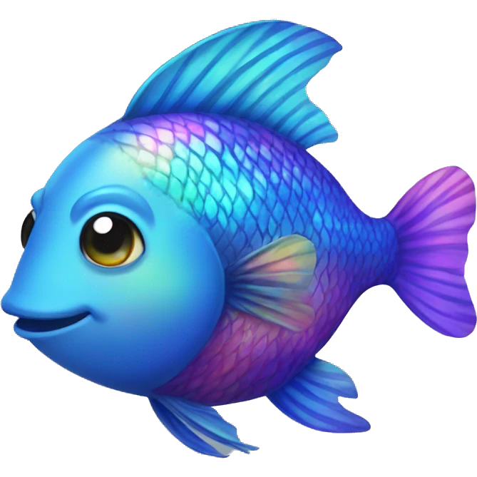 a rainbow fish  emoji