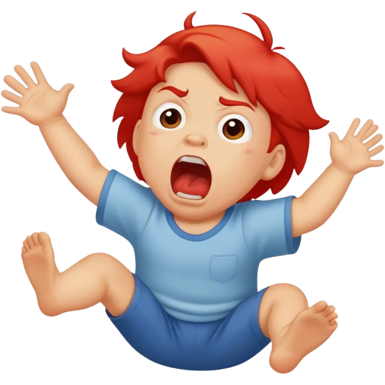 toddler throwing fit emoji