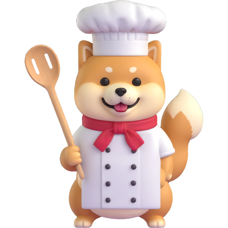 shiba inu cooking emoji