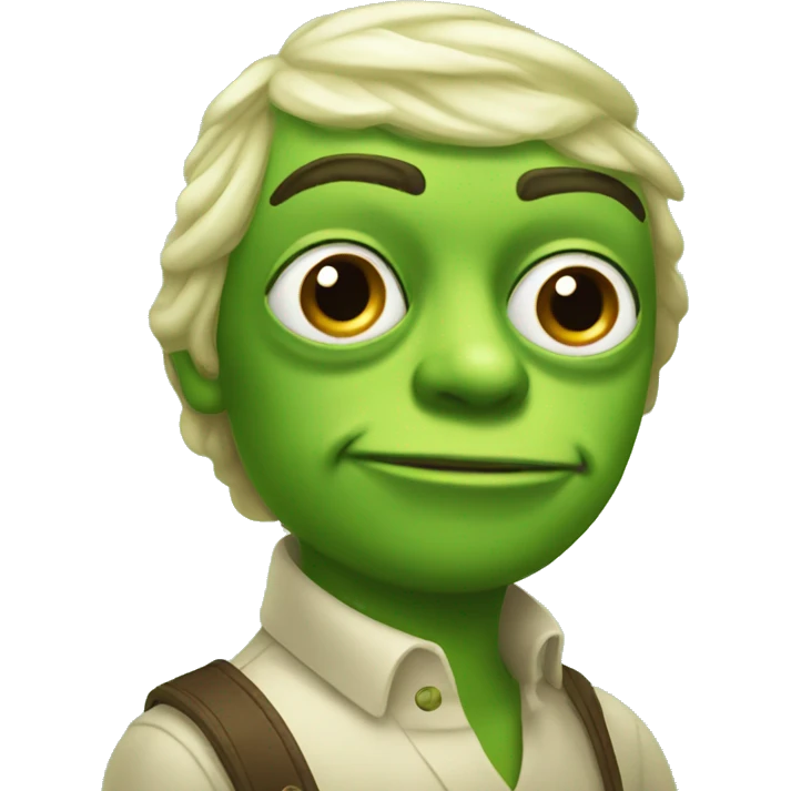 emoji like pepe but lime emoji