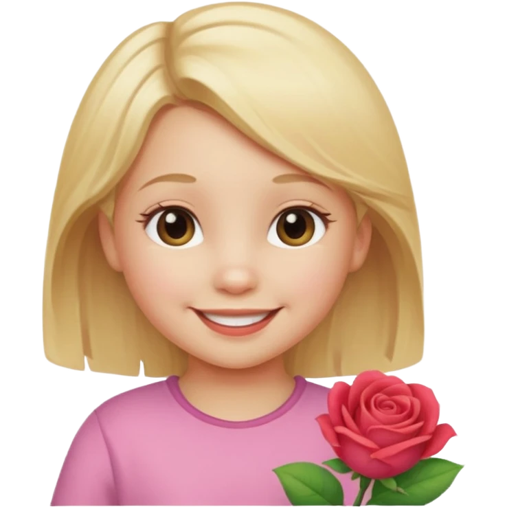  girl blond hair todler emojj emoji