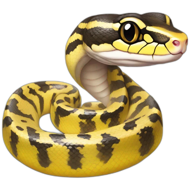 Banana Ball Python Full Body emoji