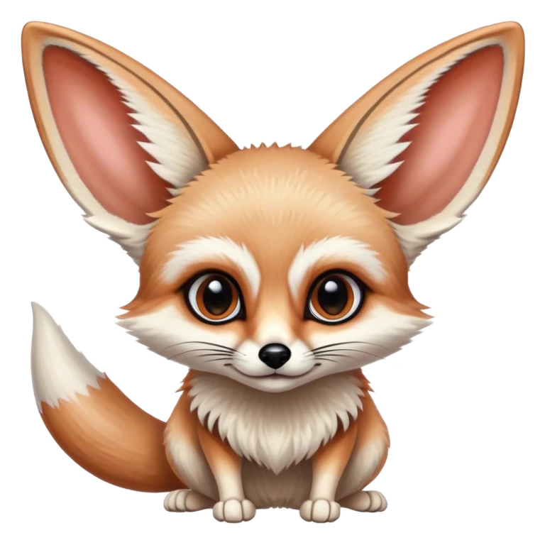 fennec avec des gros yeux emoji