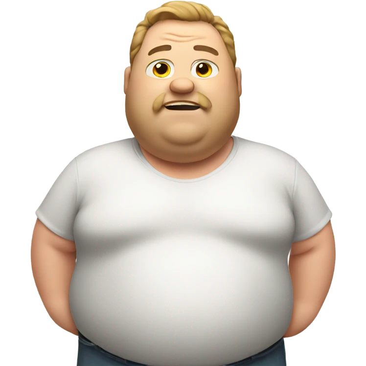 Fat guy emoji