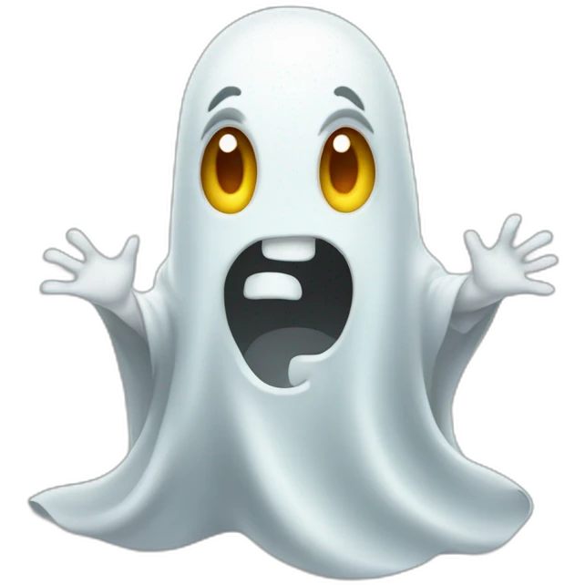 Friendly ghost emoji