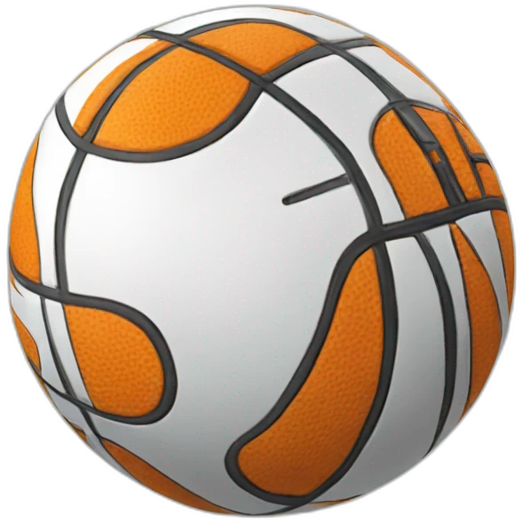 Computer robot basket ball emoji