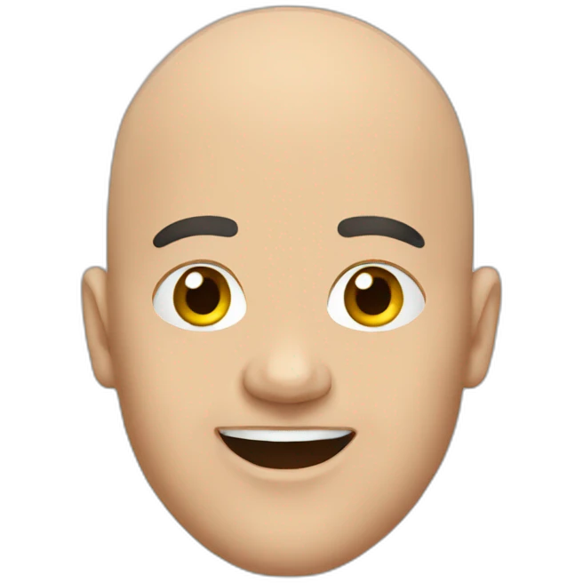 Bald Rugby emoji