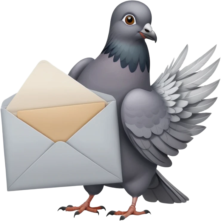 Pigeon with envelope  emoji