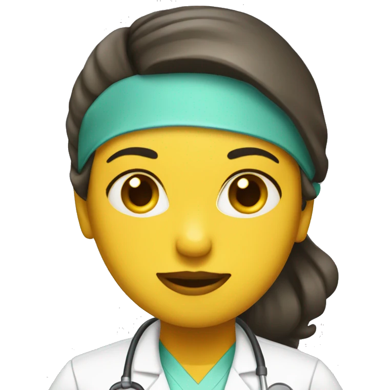 girl surgeon yellow skin emoji