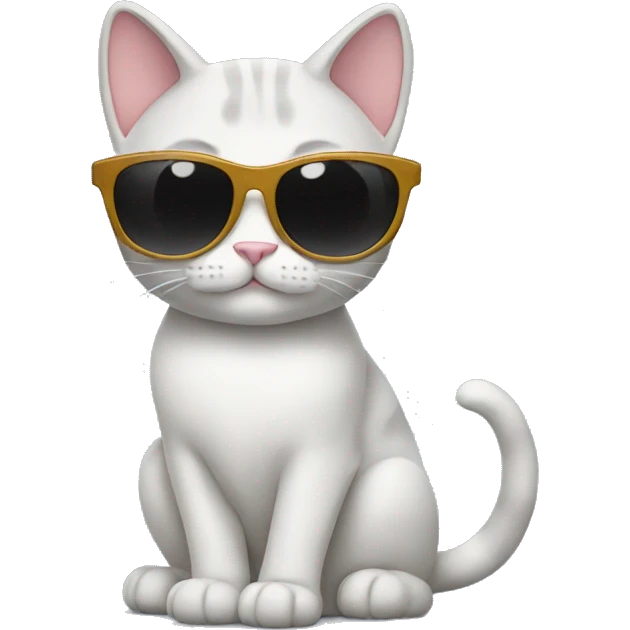 Cat with sunglasses emoji