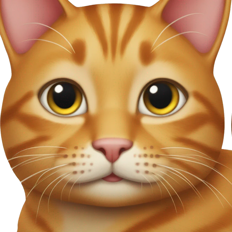 Full ginger tabby cat emoji