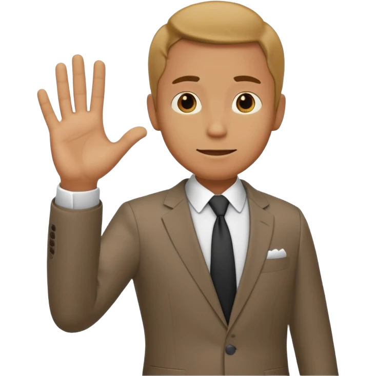 A cheapskate guy who asks 50/50 emoji