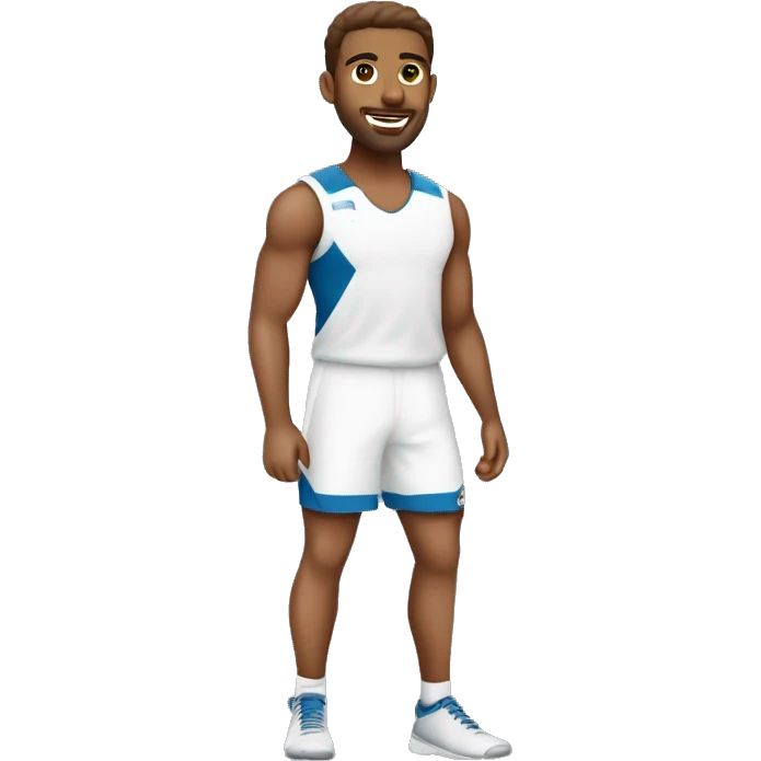 quero um homem branco praticando esporte correndo emoji
