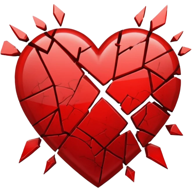 shattered heart emoji