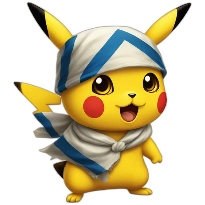 jew-chu, pikachu's younger jewish cousin enters Gaza emoji