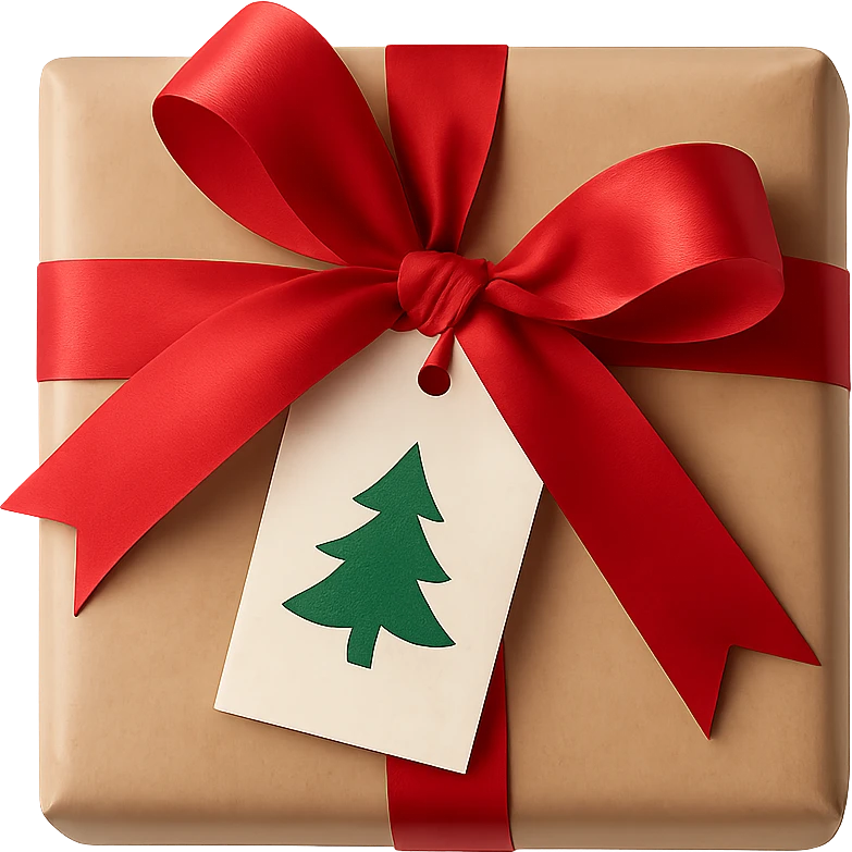 Christmas gift , remove background emoji