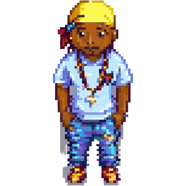 Репер 2Pac, no background emoji