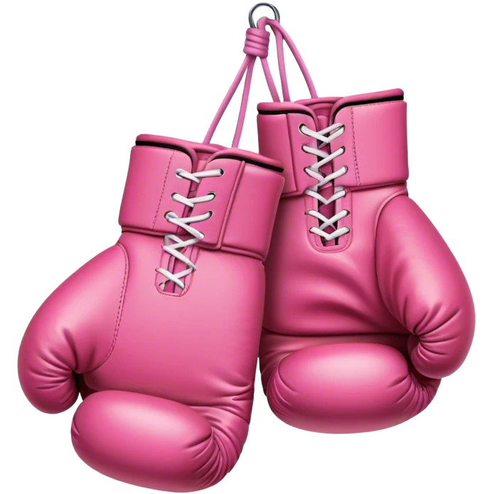 pink boxing gloves emoji
